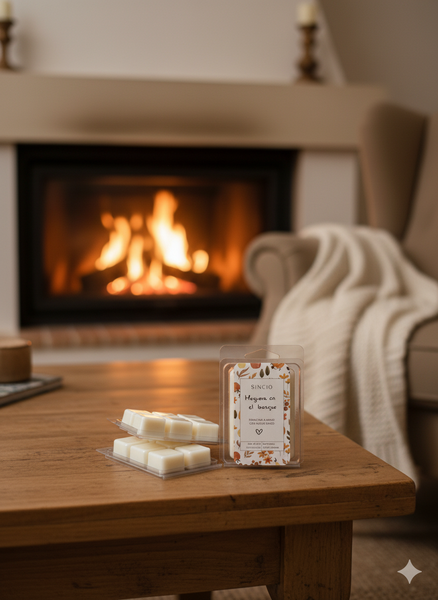 Melted Hoguera en el bosque